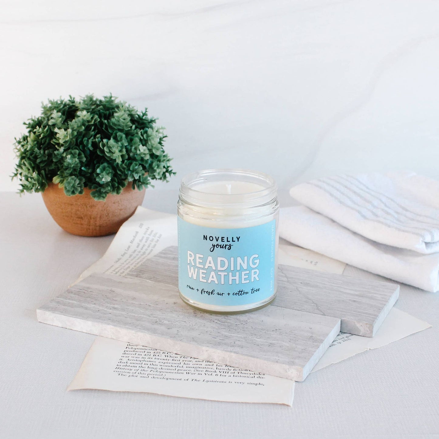 Reading Weather Candle by Novelly Yours Candles