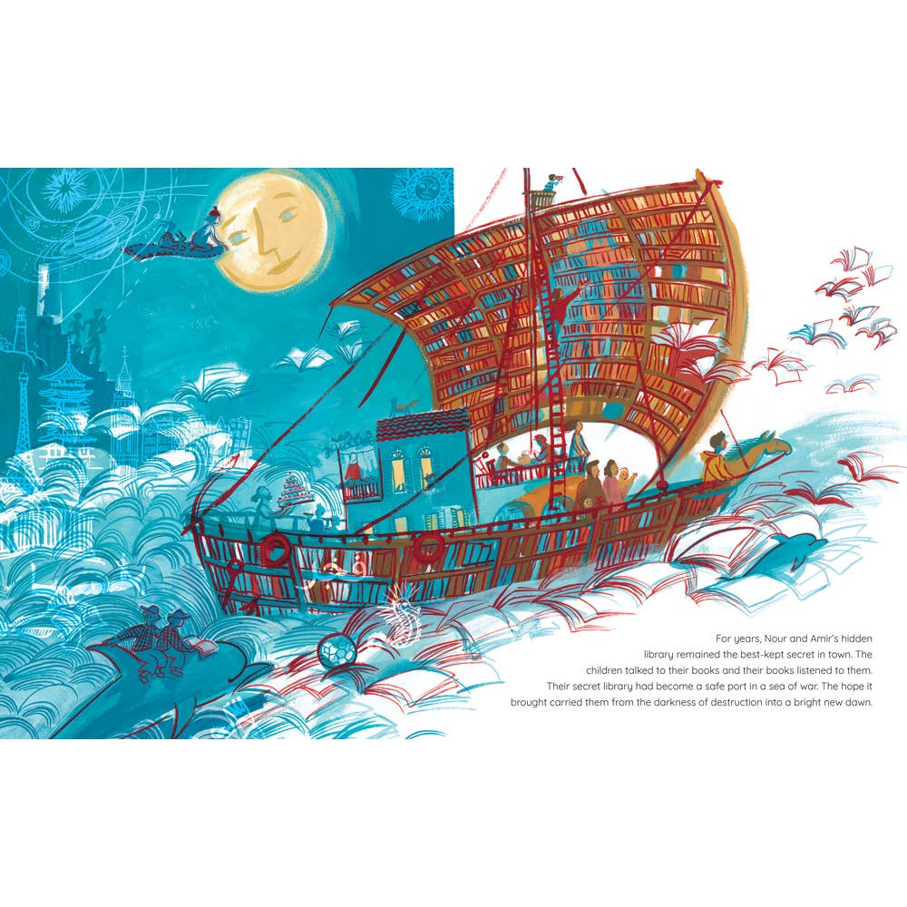 Nour's Secret Library by Wafa' Tarnowska