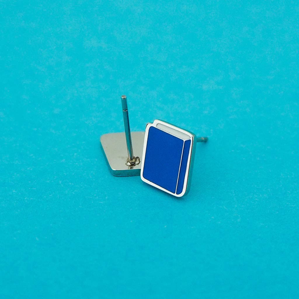 Book Stud Earrings by Hand Over Your Fairy Cakes