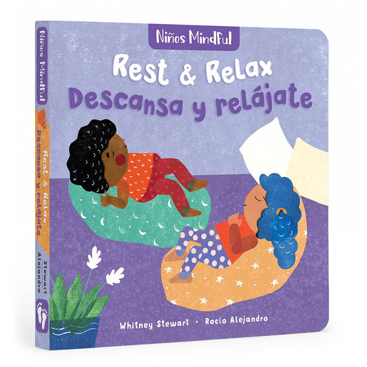 Niños Mindful: Rest & Relax / Descansa y Relájate by Whitney Stewart (Board Book)