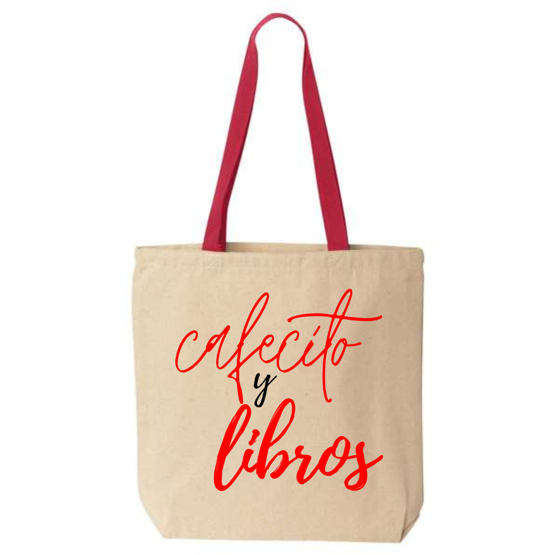 Cafecito y Libros Tote Bag